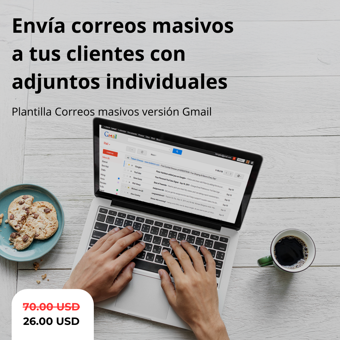 Google Sheets Correos masivos Gmail